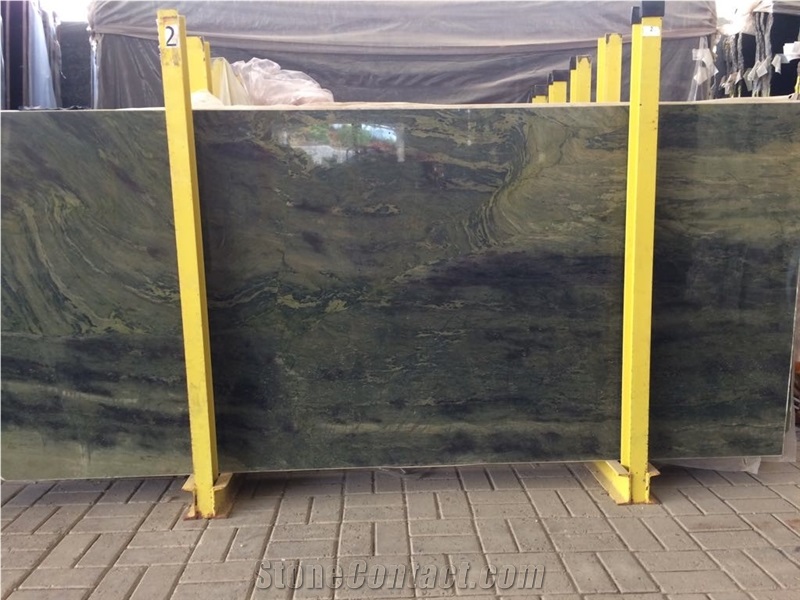 Bamboo Green Exotic Granite Slabs Tiles