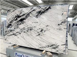 Baikal Crystal Quartzite Slabs, Brazil White Quartzite