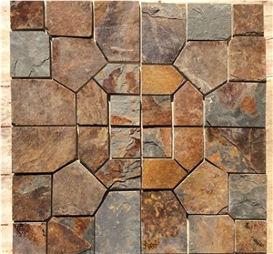 Rusty Slate, Multi-Color Rusty Slate Flagstone