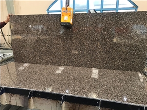 Alaska Gold Granite Slabs, Alaska White , Blue Doons