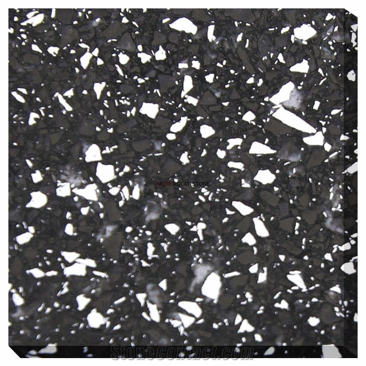 Black Composite Quartz Stone for Tiles