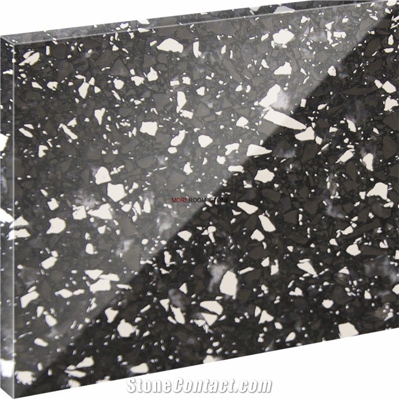 Black Composite Quartz Stone for Tiles