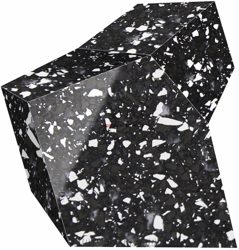 Black Composite Quartz Stone for Tiles