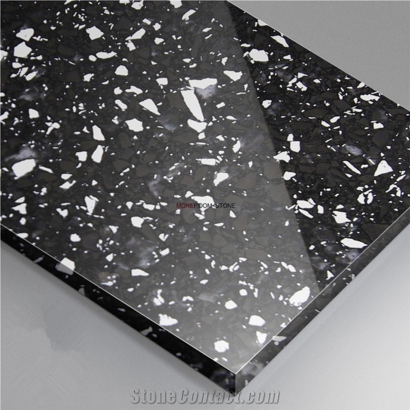 Black Composite Quartz Stone for Tiles