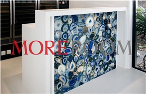 Blue Agate Reception Desk Commercial Counters, Reception Tops