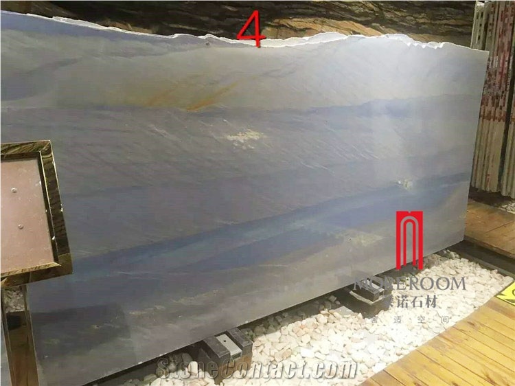 Brazil Azul Macaubas Blue Quartzite Slab