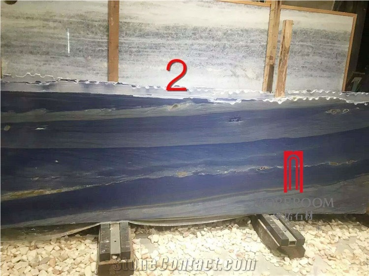 Brazil Azul Macaubas Blue Quartzite Slab