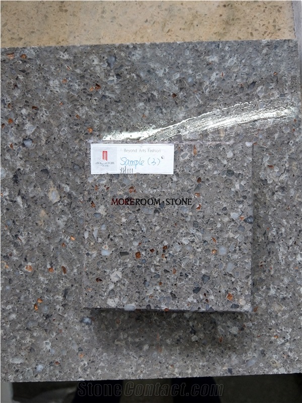 Custom Koare Starlight Grey Quartz Floor Tile