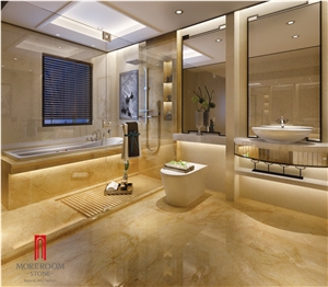 Foshan Glazed Polished Porcelain Yellow Tiles
