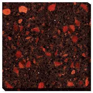 Foshan Red Quartz Stone Flooring Cut to Size Tiles