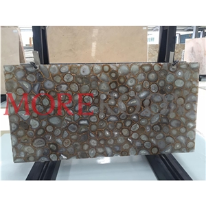 Gemstone White Agate Slab For Wall