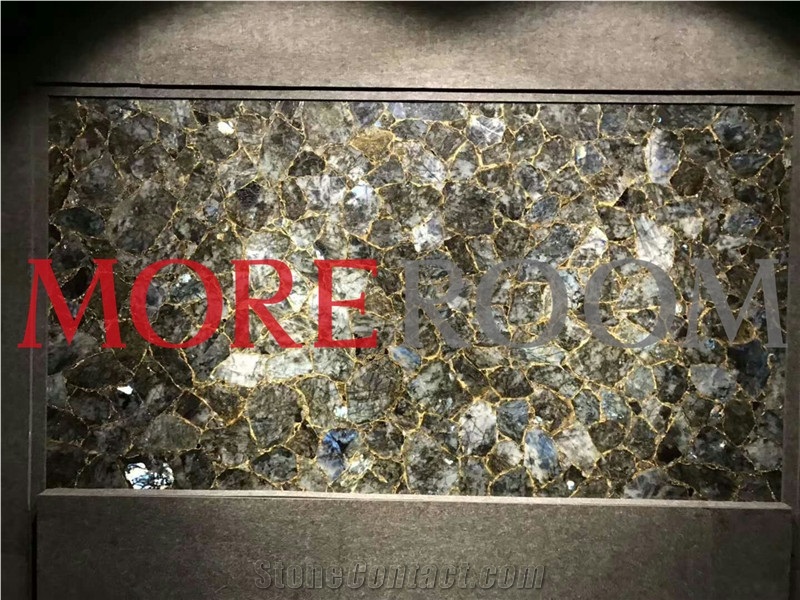 Green Labradorite Slab