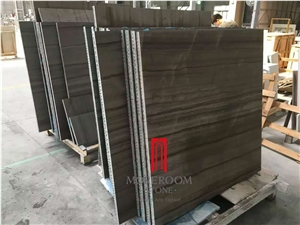 Grey Wood Marble Thin Venner Panel with Aluminum Grey Wood Marble Thin Venner Panel with Aluminum