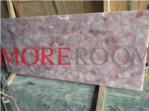 Pink Crystal Slab for Wall Pink Crystal Slab for Wall