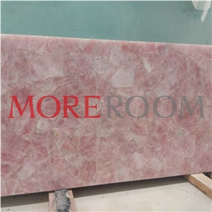 Pink Crystal Slab for Wall