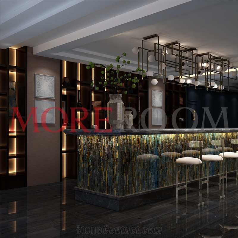 Tiger Eye Slab for Bar Counter