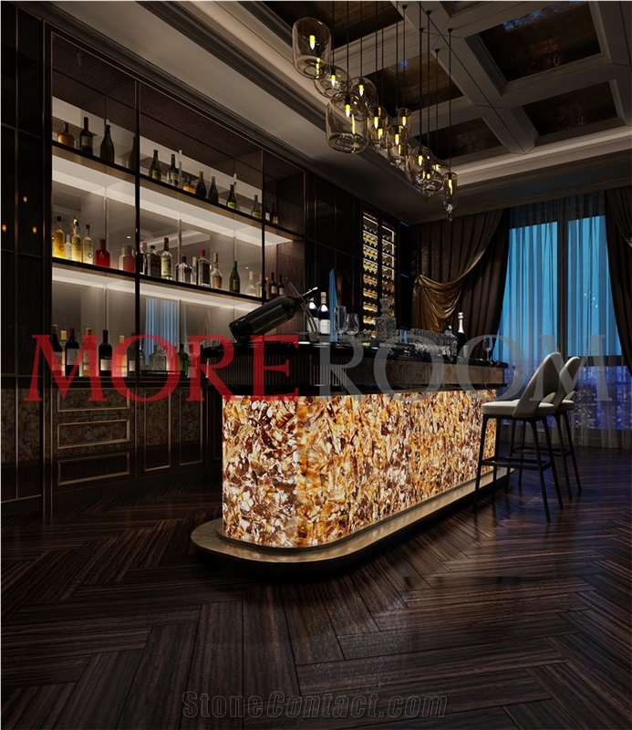 Tiger Eye Slab for Bar Counter