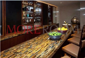 Tiger Eye Slab for Bar Counter