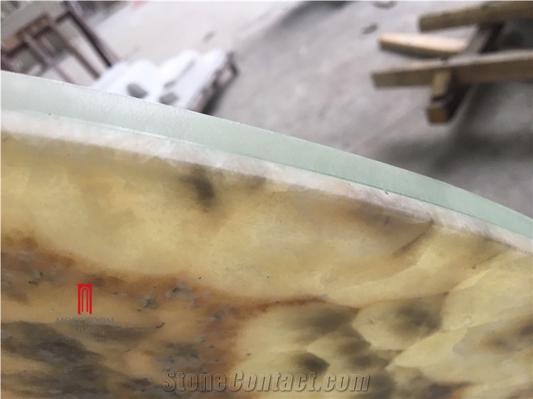 Transluant Onyx Backer Fiber Glass for Table Top
