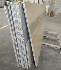 Wall Thin Travertine Beige Aluminum Panel Backer