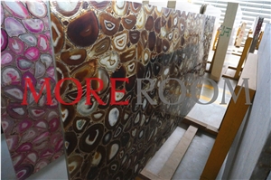 Yellow Gemstone Agate Slab