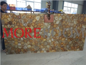 Yellow Gemstone Agate Slab