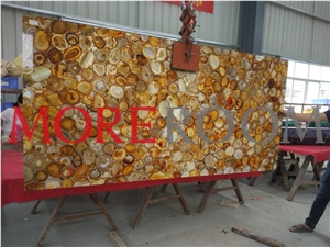 Yellow Gemstone Agate Slab