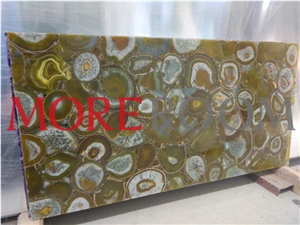 Yellow Gemstone Agate Slab