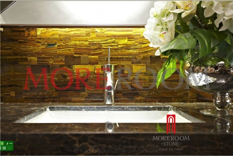Yellow Tiger Eye for Bathroom