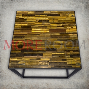 Yellow Tiger Eye Table