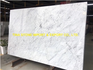 Bianco Carrara Venato Marble Tiles Slabs Polished