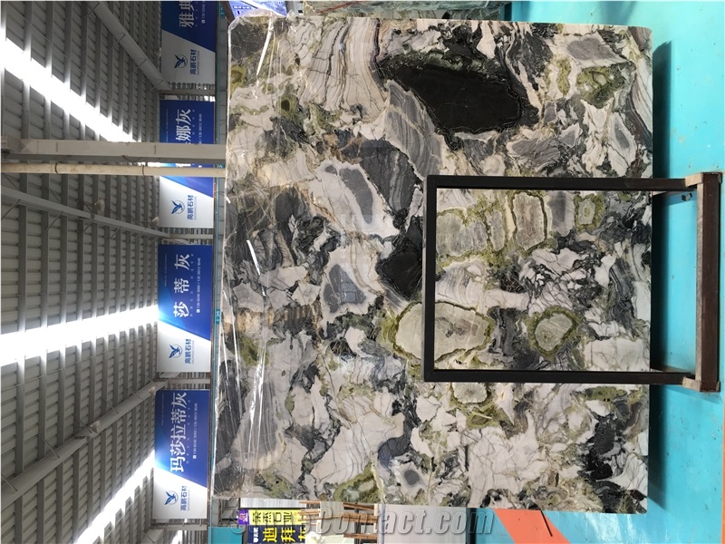 Green Ice Onyx Polished Tiles Slabs Floor Wall