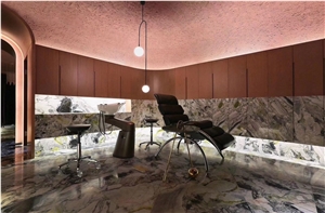 Green Ice Onyx Polished Tiles Slabs Floor Wall