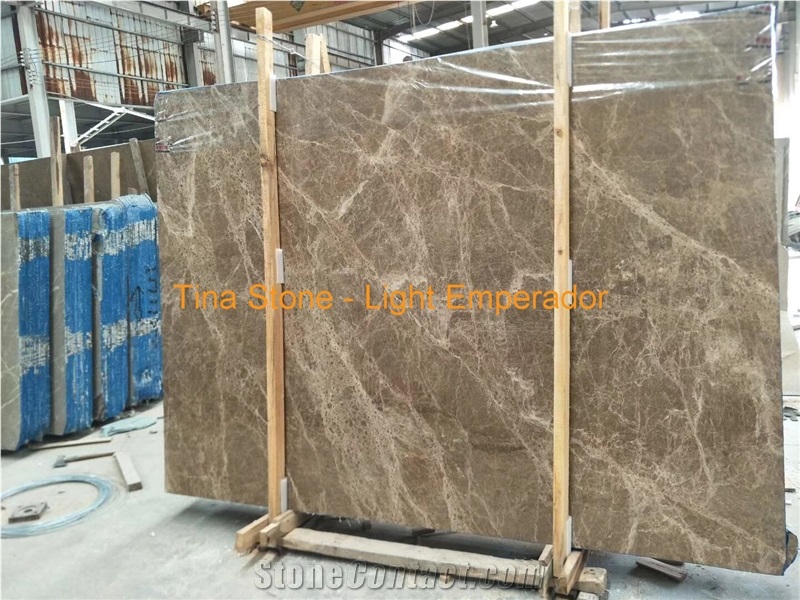 Light Emperador Marble Tiles Slabs
