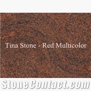 Red Multicolor Granite Polished Tiles Slabs Floor