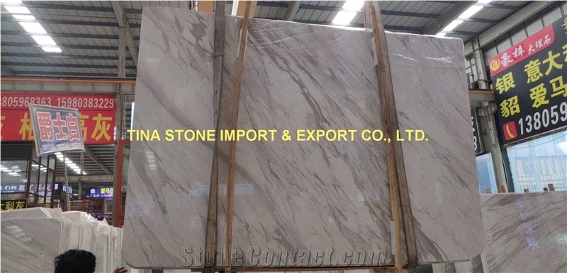 Volakas White Marble Tiles Slabs Wall Covering