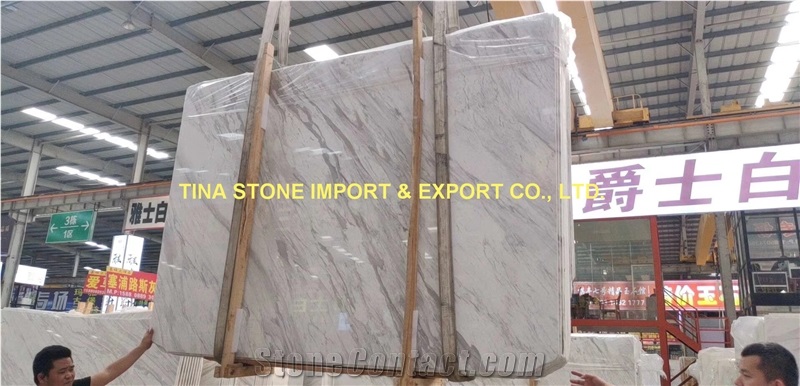 Volakas White Marble Tiles Slabs Wall Covering