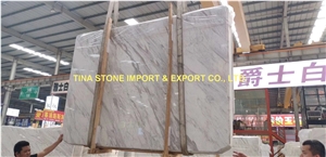 Volakas White Marble Tiles Slabs Wall Covering