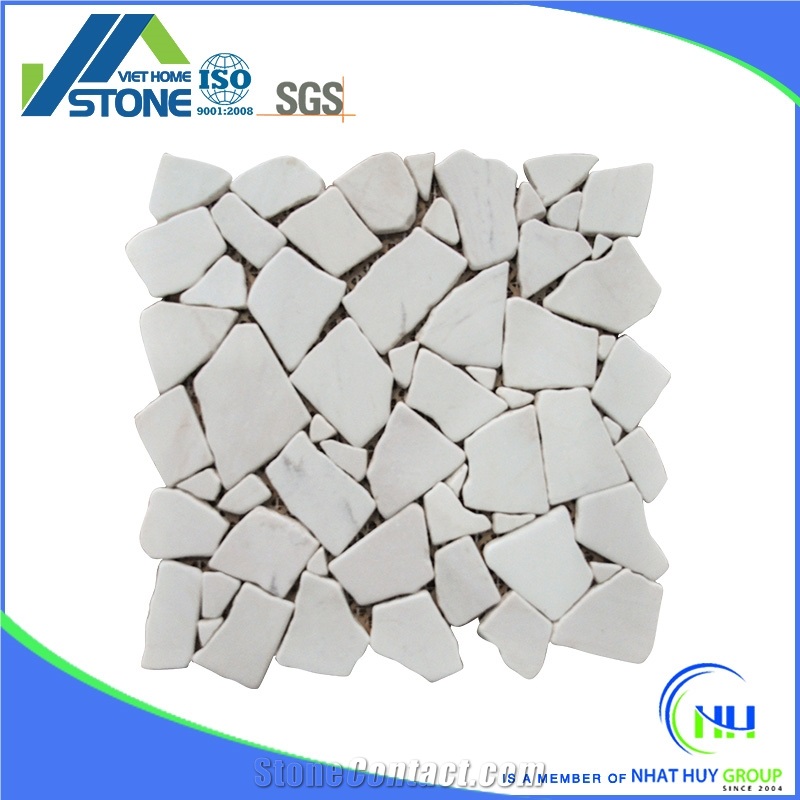 Wall Mosaic Tumbled Pebble Mosaic from Vietnam
