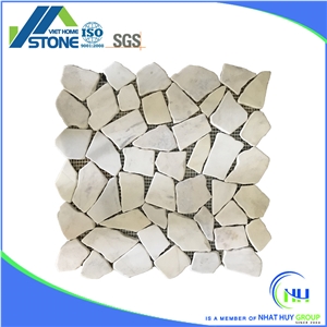 Wall Mosaic Tumbled Pebble Mosaic from Vietnam