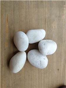 White Washed River Pebble Stone 5-7cm