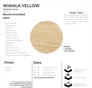 Niwala Yellow, Niwala Amarillo Slabs, Tiles