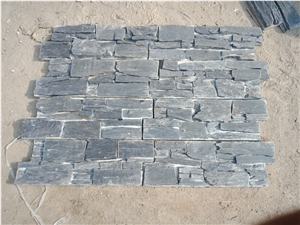 Black Slate Stacked Stone Slate Veneer