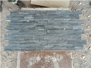 Black Slate Stacked Stone Slate Veneer