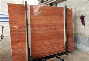 Red Travertine Slabs