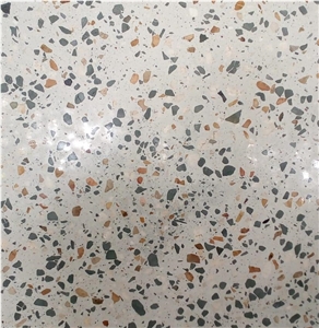 Indonesia Greeny White Terrazzo Tile