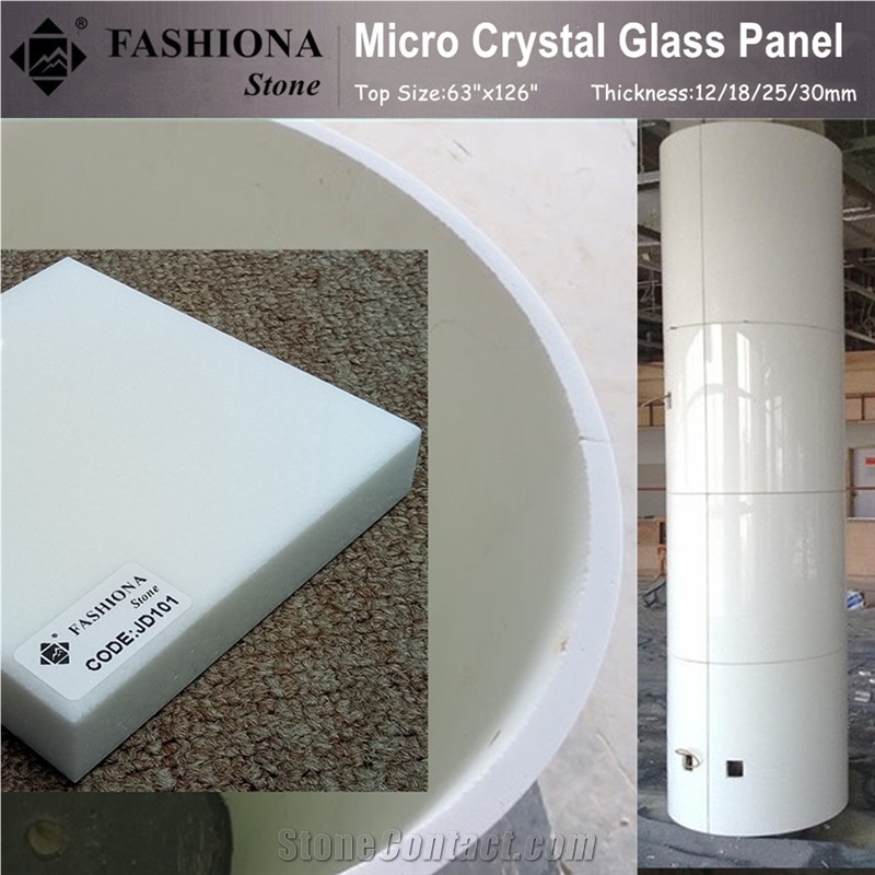 Micro Crystal and Nano White Stone Column Cladding