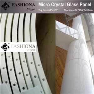 Micro Crystal and Nano White Stone Column Cladding