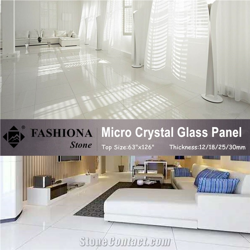Super White Micro Crystal Stone Slabs and Tiles