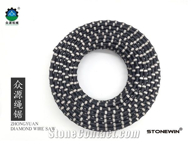 Rubber Diamond Wire Saw for Granite Mining 12mm